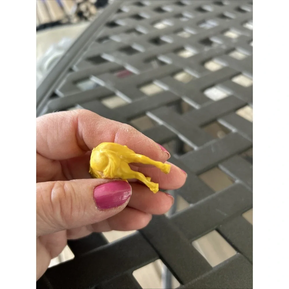 Little Yellow Plastic Western Play‎ Horse